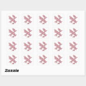Op maat gemaakte zilveren abstracte gift sticker (Vel)