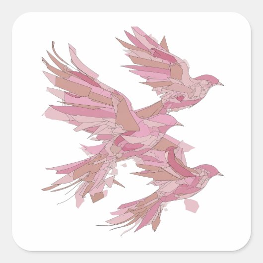 Op maat gemaakte zilveren abstracte gift sticker (Voorkant)