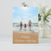 Op maat gemaakte zomercard met foto (Staand voorkant)
