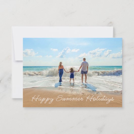 Op maat gemaakte zomercard met foto (Achterkant)