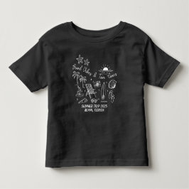 Op maat gemaakte zomerse strandtrip familie groep  kinder shirts