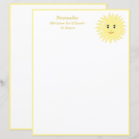 Op maat gemaakte zomerzon voor helder en goedaardi (Voorkant / Achterkant)