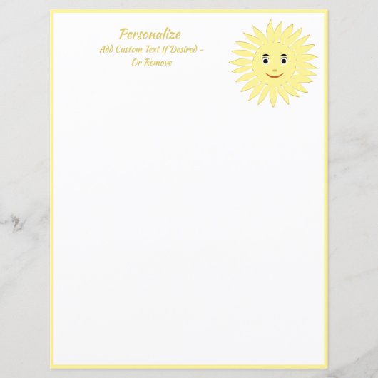 Op maat gemaakte zomerzon voor helder en goedaardi (Voorkant)