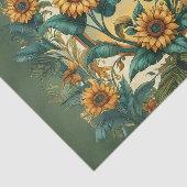 Op maat gemaakte zonnebloemen tissuepapier (Detail)