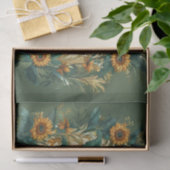 Op maat gemaakte zonnebloemen tissuepapier (Geschenk)