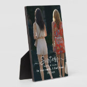 Op maat gemaakte zusters fotobord – Zoete cadeau-i Fotoplaat (Zijkant)