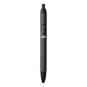 Op maat gemaakte zwart witte gepersonaliseerde mon zwarte inkt pen