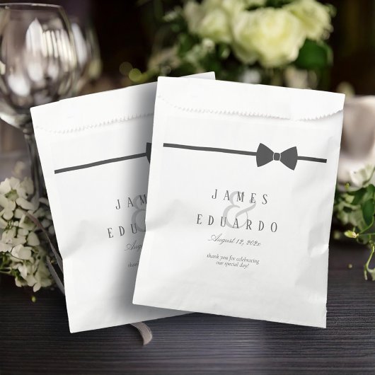 Op maat gemaakte zwarte Stropdas bruiloft dank u I Bedankzakje