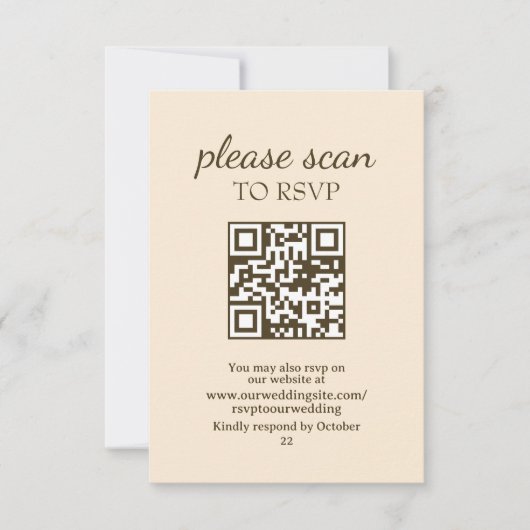 Op maat gemarmerde Villa Wedding Website RSVP (Voorkant)