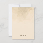 Op maat gemarmerde Villa Wedding Website RSVP Kaartje (Achterkant)