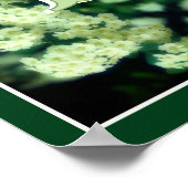 Op maat gemonogrammeerde initiële naam Wilde Rozen Poster (Hoek)
