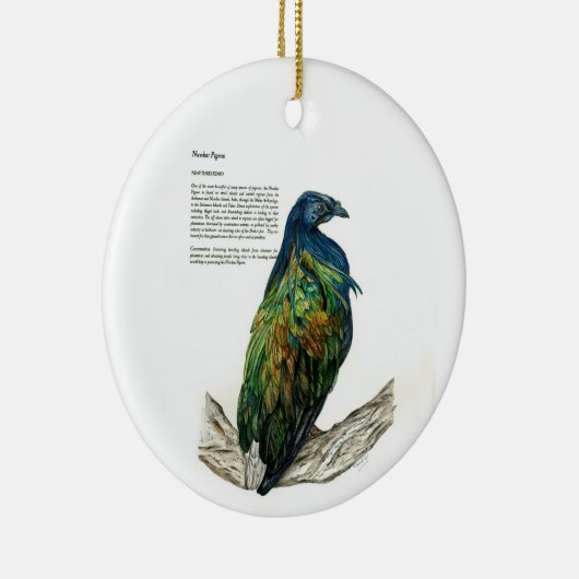 Op maat geschilderd handgeschilderd vogeltje Ornam Keramisch Ornament (Rechts)