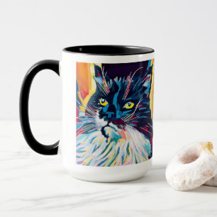 Op maat geschilderd kattenportret - Voor altijd ge Mok