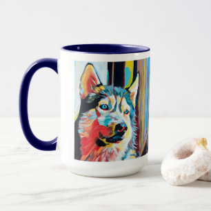 Op maat geschilderd portret van hond - Voor altijd Mok