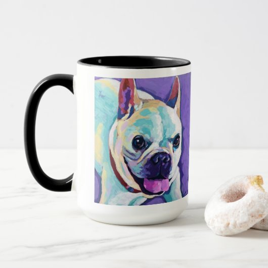 Op maat geschilderde hond - Forever Loved Ped Mok (Met donut)