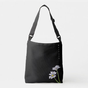 Op maat geschilderde waterverf madeliefjes boho ke crossbody tas