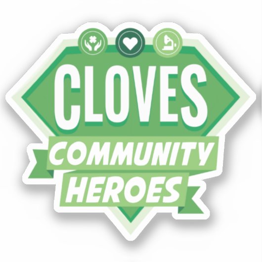 Op maat gesneden 2"x2" vinyl sticker (Voorkant)