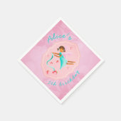 Op maat gesneden aardbeienfee Napkin Servet (Hoek)