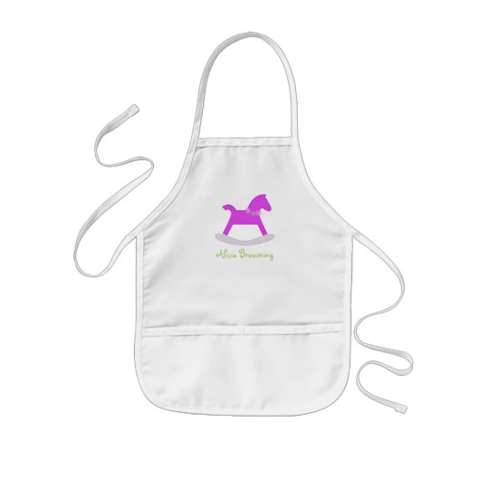 Op maat gesneden afbeelding voor kinderen kinder schort (Voorkant)