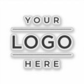 Op maat gesneden bedrijfslogo sticker (Voorkant)