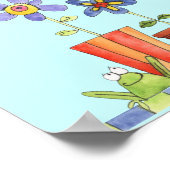 op maat gesneden bloempotdruk poster (Hoek)