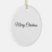 op maat gesneden familiefoto kerstmis keramisch ornament (Rechts)