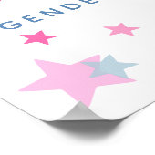 op maat gesneden Genderopenbaring tekenjongen of m Poster (Hoek)