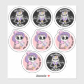 Op maat gesneden Halloween Cupcake Topper Stickers (Vel)