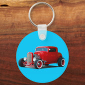 op maat gesneden hot rod sleutelhanger (Voorkant)