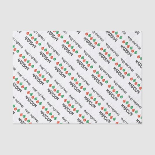 Op maat gesneden kerstcadeaupapier voor kinderen tissuepapier (Voorkant)