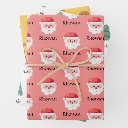 Op maat gesneden kerstkaarten inpakpapier vel (In situ)