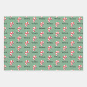 Op maat gesneden kerstkaarten inpakpapier vel (Voorkant 3)