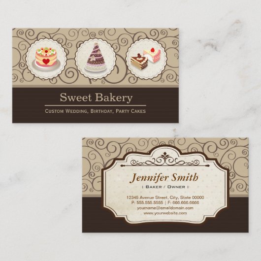 Op maat gesneden meester bruiloft Birthday Party B Visitekaartje (Voorkant / Achterkant)