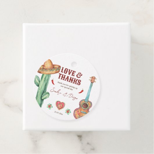 Op maat gesneden Mexicaanse festa-partij Bedankjes Labels (In situ)