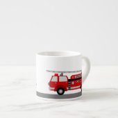 Op maat gesneden Mok van de brandweerman voor kind (Voorkant rechts)