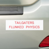 op maat gesneden natuurkunde bumpersticker (Op auto)