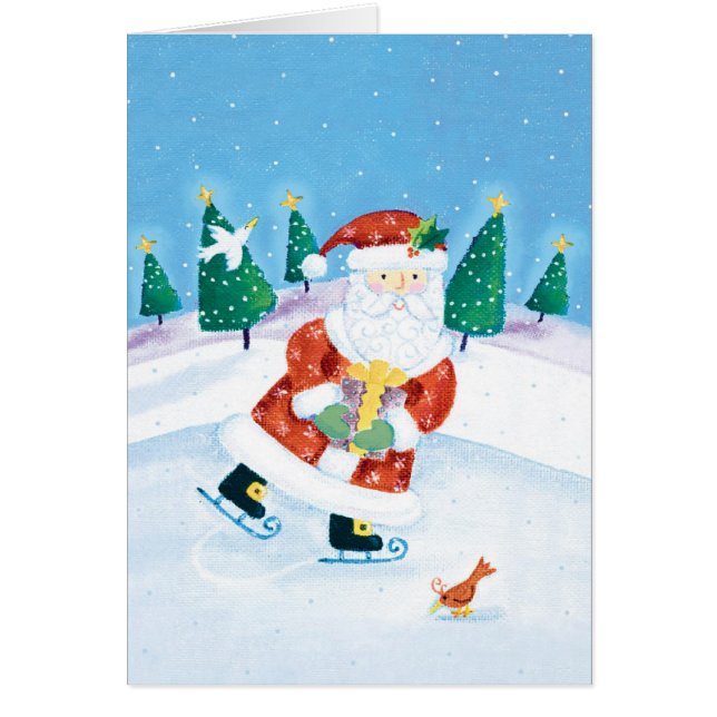 Op maat gesneden Needlepoint-ijs kerstkerstkaart (Voorkant)
