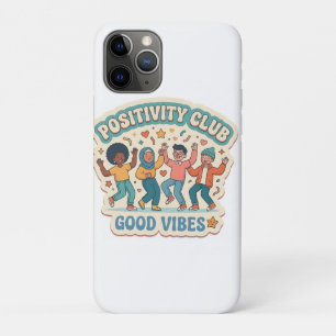 Op maat gesneden 'Positivity Club - Goede Vibes' Case-Mate iPhone Case