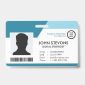 Op maat gesneden professionele werknemer-ID Badge (Voorzijde)