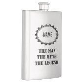 Op maat gesneden stalen kolf voor de man heupfles (Rechts)