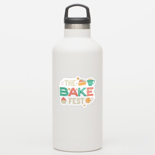 op maat gesneden Sticker (Waterfles)