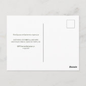 op maat gesneden uitnodiging voor de oude Hallowee (Achterkant)