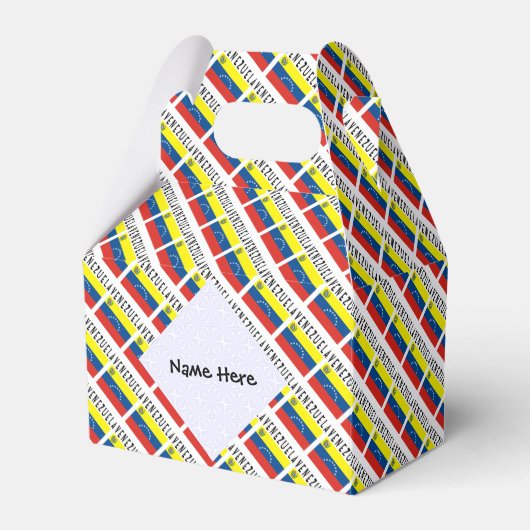 Op maat gesneden Venezolaanse vlag Bedankdoosjes (Voorkant Zijde)