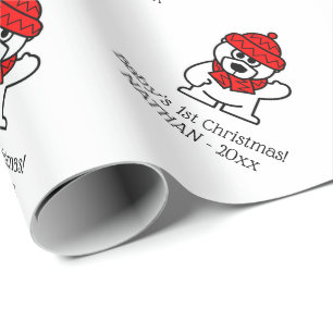 Op maat gesneden verpakkingspapier voor de eerste  cadeaupapier