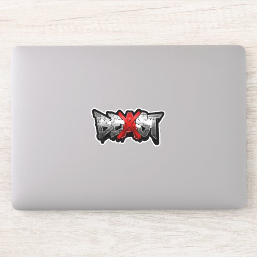 Op maat gesneden vinyl BEAST-logo sticker (Computer)