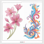 Op maat gesneden vinyl sticker (Vel)