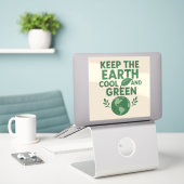 Op maat gesneden vinyl sticker (Laptop op bureau)