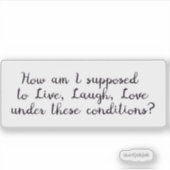 Op maat gesneden vinyl sticker (Voorkant)