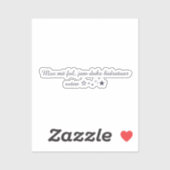 Op maat gesneden vinyl sticker (Vel)