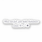 Op maat gesneden vinyl sticker (Voorkant)